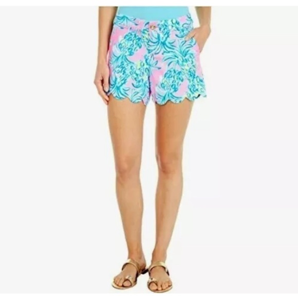 Lilly Pulitzer Buttercup Stretch Short Pelican Pink Beat The Heat - Picture 7 of 7